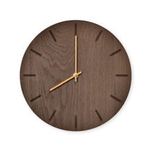 Billede af Hemverk Vægur Ø: 28 cm – Dark Oak/Gold