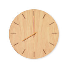 Billede af Hemverk Vægur Ø: 28 cm – Light Oak/Gold