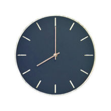 Billede af Hemverk Vægur Ø: 28 cm – Smokey Blue Oak/Copper