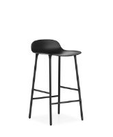 Billede af Normann Copenhagen Form Barstol SH: 65cm - Sort/Stål