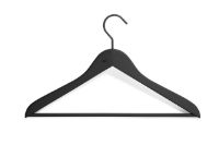 Billede af HAY Soft Coat Hangers w/Bar 4 stk. - Slim Black