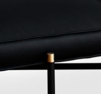Billede af HANDVÄRK Daybed 188x85 cm - Black Brass Frame/Black