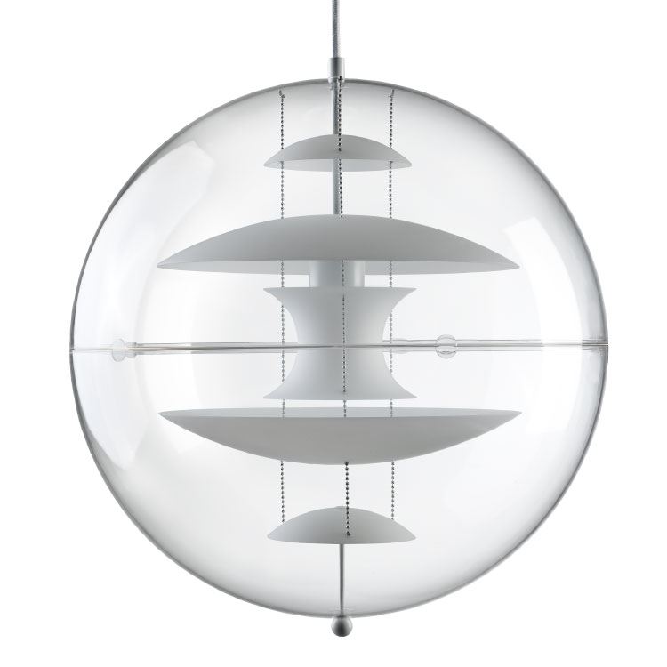 Billede af Verpan Verner Panton Globen Ø: 50 cm - Hvid/Glas