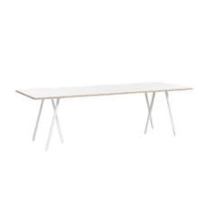 Billede af HAY Loop Stand Table 180x87,5 cm - White/White Laminate
