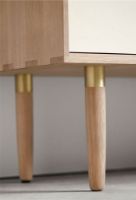 Billede af Andersen Furniture S3 Skænk 132x131 cm - Eg/Farvet front