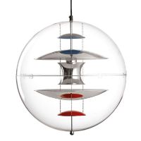 Billede af Verpan Verner Panton Globen Ø: 50 cm - Rød/Blå
