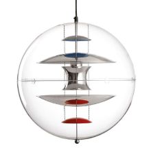Billede af Verpan Verner Panton Globen Ø: 50 cm - Rød/Blå