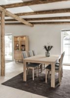 Billede af Skovby SM24 Spisebord inkl. 3 Tillægsplader 100x200 cm - Hvidolieret Eg