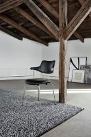 Billede af Vermund Stol VL118 SH: 46 cm - Krom/Sort Sierra Læder