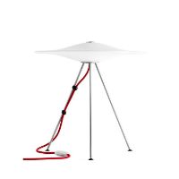 Billede af Piet Hein Sinus 440 Bordlampe H: 44,3cm - Opal/Rød Ledning KAMPAGNETILBUD OUTLET