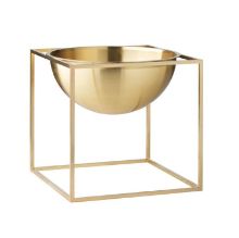 Billede af Audo Copenhagen Kubus Bowl Stor 23x23 cm - Messing