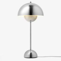 Billede af &Tradition Flowerpot VP3 Bordlampe H: 50 cm - Chrome Plated 
