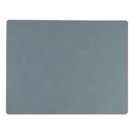 Billede af LindDNA Table mat Square Double L 35x45 cm - Nupo light blue/nupo light grey  OUTLET