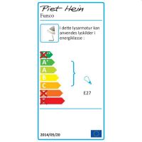 Billede af Piet Hein Funco Bordlampe H: 56 cm - Hvid/Sort Ledning