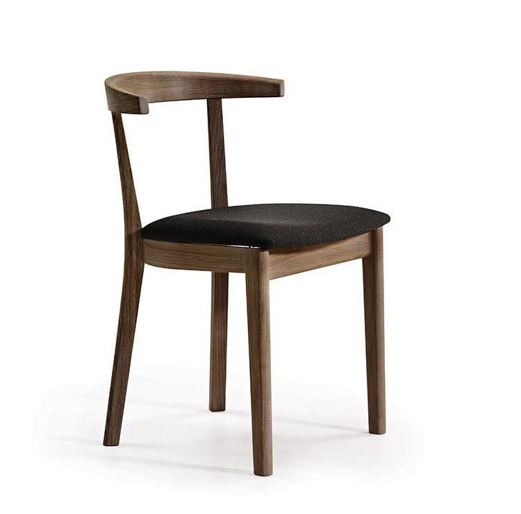 Billede af Skovby SM52 spisestuestol - Olieret valnød/Sort læder