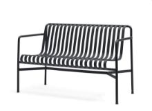 Billede af HAY Palissade Dining bench L: 128 cm - Anthracite 