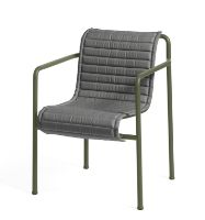 Billede af HAY Palissade Dining Armchair Quilted Cushion 103,5x44,5 cm  - Anthracite