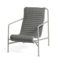 Billede af HAY Palissade Lounge Chair High Quilted Cushion 49,5x139 cm - Anthracite