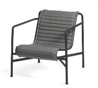 Billede af HAY Palissade Lounge Chair Low Quilted Cushion 49,5x117 cm - Anthracite