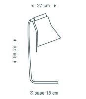 Billede af Secto Design Petite 4620 Bordlampe H: 56 cm - Hvid