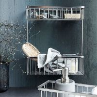 Billede af House Doctor Bath Kurv Double 28x11,5 cm - Rustfrit stål