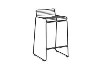 Billede af HAY Hee Bar Stool Low 2 Stk SH: 65 cm - Black