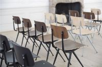 Billede af HAY Result Spisebordsstol SH: 46 cm - Black Powder Coated Steel/Smoked Lacquered