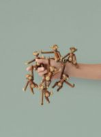 Billede af Kay Bojesen Abe Mini H: 10 cm - Teak/Limbatræ    