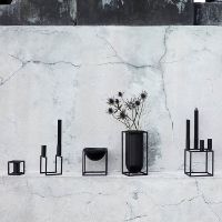 Billede af Audo Copenhagen Kubus Lolo Vase H: 24 cm - Sort 