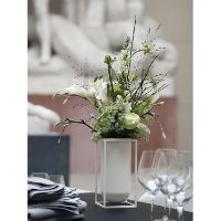 Billede af Audo Copenhagen Kubus Lolo Vase H: 24 cm - Hvid  