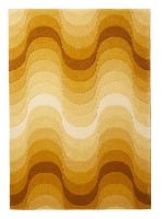 Billede af Verpan Wave Rug 240x170 cm - Yellow OUTLET