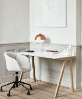 Billede af HAY CPH90 Desk 130 x 65 cm - White Laminat / Mat Lacquered Oak 