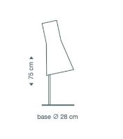 Billede af Secto Design 4220 Bordlampe H: 75 cm - Sort