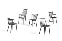 Billede af HAY Børge Mogensen J41 Spisebordsstol SH: 44,5 cm - Black Lacquered Beech