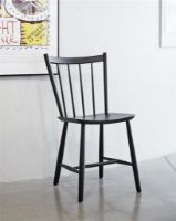 Billede af HAY Børge Mogensen J41 Spisebordsstol SH: 44,5 cm - Black Lacquered Beech