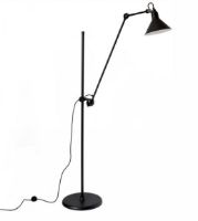 Billede af DCW Editions Lampe Gras N215 Gulvlampe Konisk H: 135cm - Sort/Sort