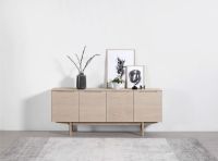 Billede af Skovby Skænk SM306 89 x 194 cm - Hvidolieret Eg