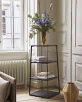 Billede af HAY Eiffel Shelf Square 4 Layer reol 110 x 50 cm  - Ink Black 