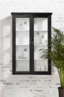 Billede af Nordal Klassisk Vægskab H: 120 cm - Glas/Mangotræ