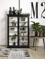 Billede af Nordal Klassisk Vitrineskab 142 x 212 cm - Elmetræ / Glas