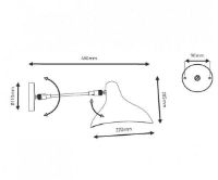 Billede af DCW Editions Mantis BS5 Schottlander Wall L: 45cm - Black