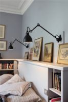 Billede af DCW Editions Lampe Gras N222 Væglampe Rund H: 40cm - Sort/Sort