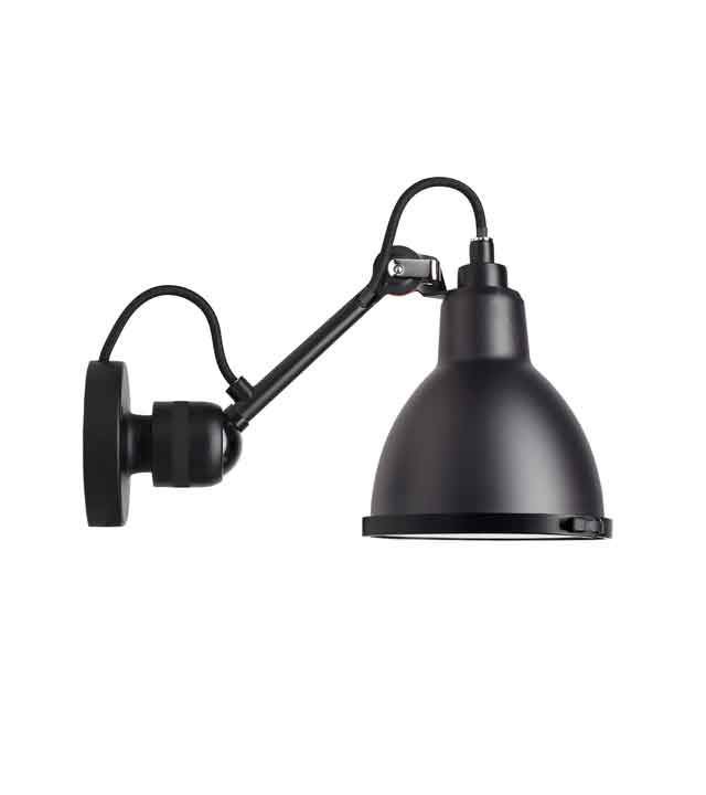 Billede af DCW Editions Lampe Gras N304 Bathroom Væglampe Ø: 14,6cm - Sort/Sort