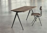 Billede af HAY Pyramide Table 01 140x75 cm - Black Powder Coated Steel/Smoked Oak