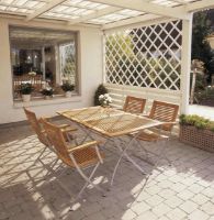 Billede af Kircodan Espresso Mini Klapstol SH: 45 cm - Rustfri Stål / Teak 