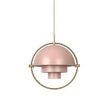 Billede af GUBI Multi-Lite pendel Ø:36 cm Brass base - Rose Dust skærm 