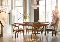 Billede af FDB Møbler J48 Stol Poul M. Volther Siddehøjde: 46 cm - Eg finér/Mat lak-