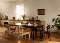 Billede af FDB Møbler J48 Stol Poul M. Volther Siddehøjde: 46 cm - Eg/Antracit Grå Tekstil