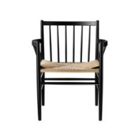 Billede af FDB Møbler Stol Jørgen Bækmark J81 Bøg/Flet - Sort/Natur 