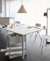 Billede af HAY New Order Trolley/A1 Drawer And Tray Top incl. Lock 34x68cm - Light Grey